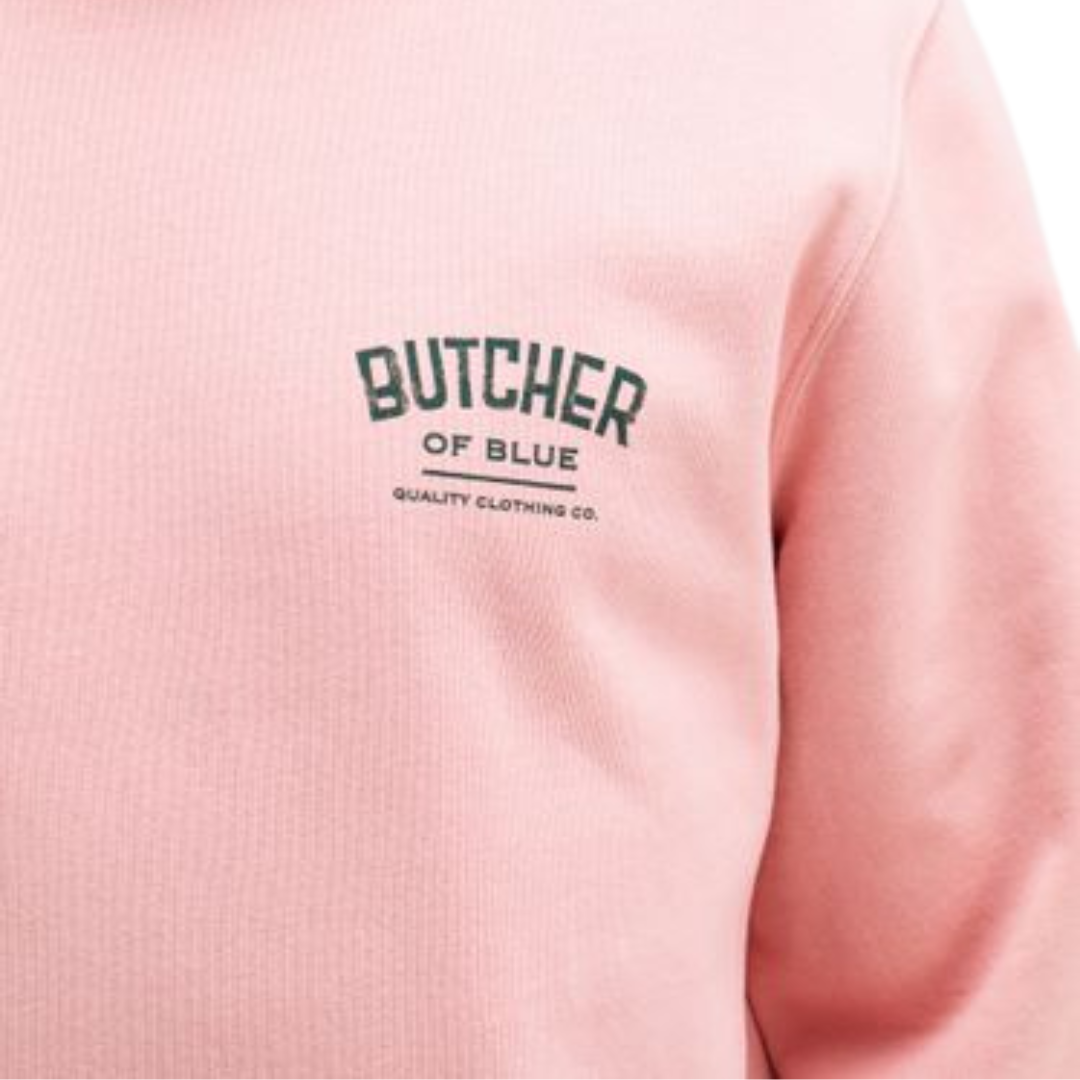 BUTCHER OF BLUE || ARMY COLLEGE CREW PINK FLAMINGO