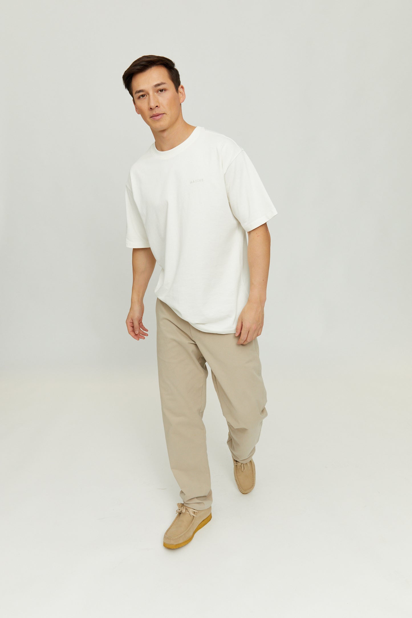 MAZINE || NELSON CHINO PANTS ORGANIC COTTON MUSHROOM