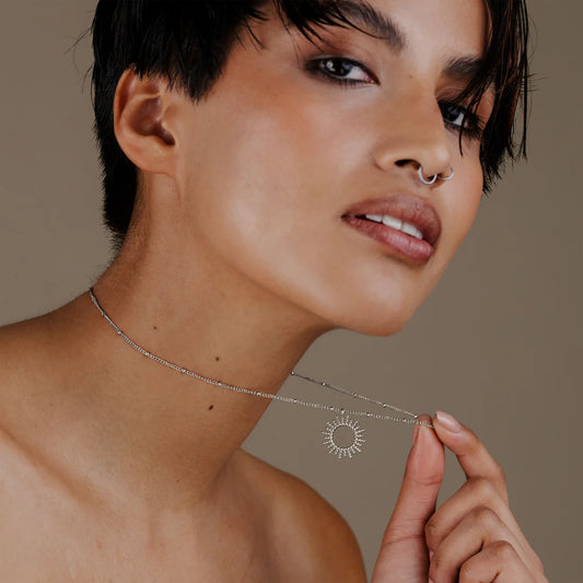 LUAMAYA || SUNNY BEADS NECKLACE SILBER