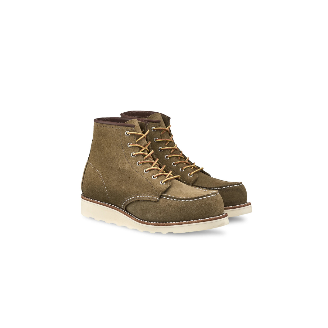 RED WING || 3377 WOMENS MOC TOE 6-INCH OLIVE MOHAVE