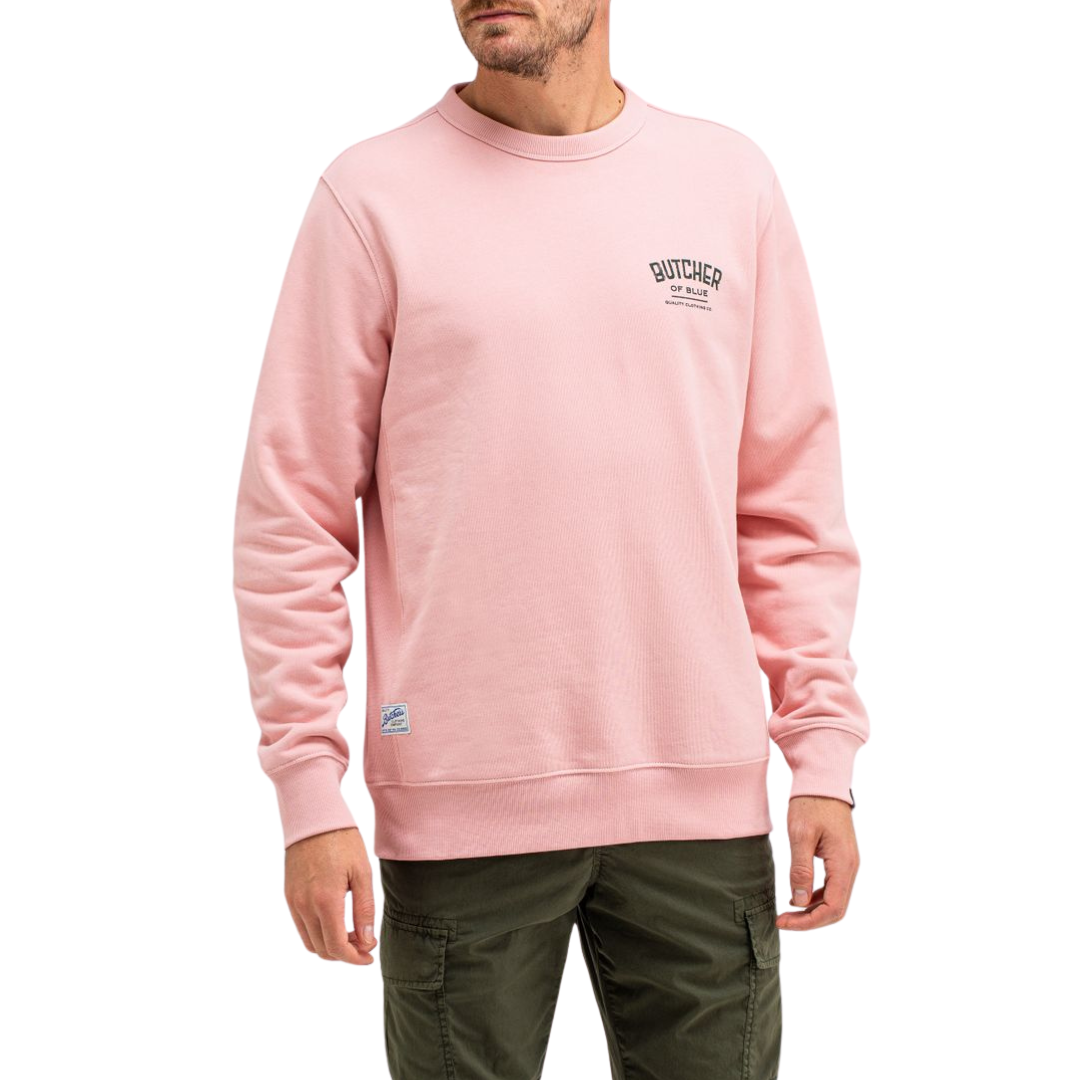 BUTCHER OF BLUE || ARMY COLLEGE CREW PINK FLAMINGO