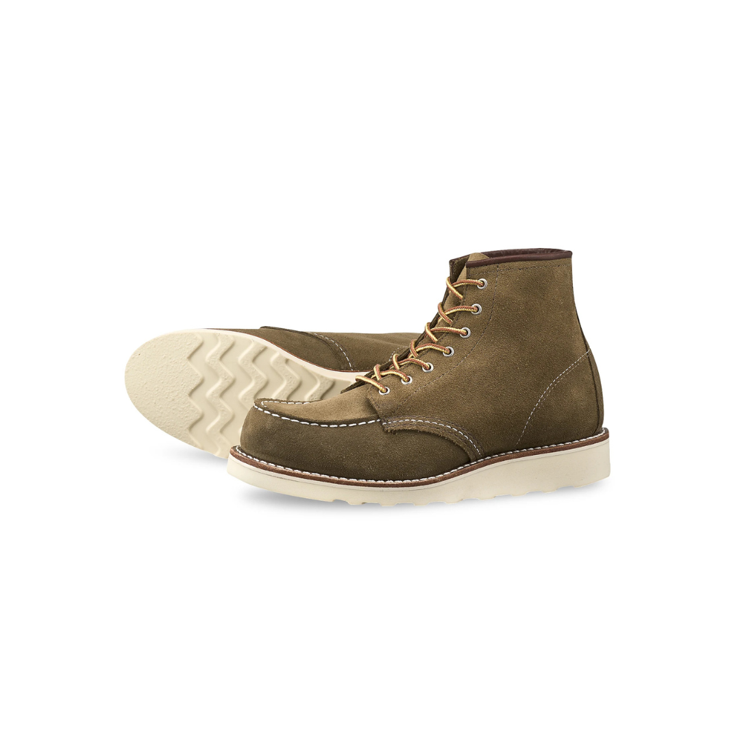 RED WING || 3377 WOMENS MOC TOE 6-INCH OLIVE MOHAVE