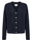 NÜMPH || NURIETTE V-NECK CARDIGAN DARK SAPHIR