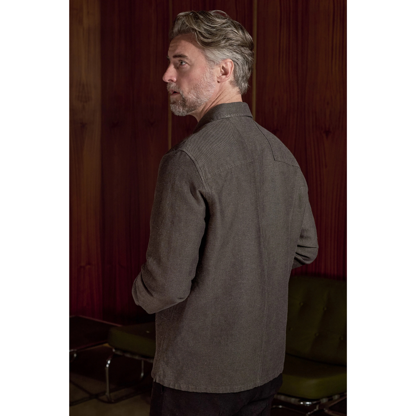 ABOUT COMPANIONS || OWE OVERSHIRT WINTERLINEN TAUPE