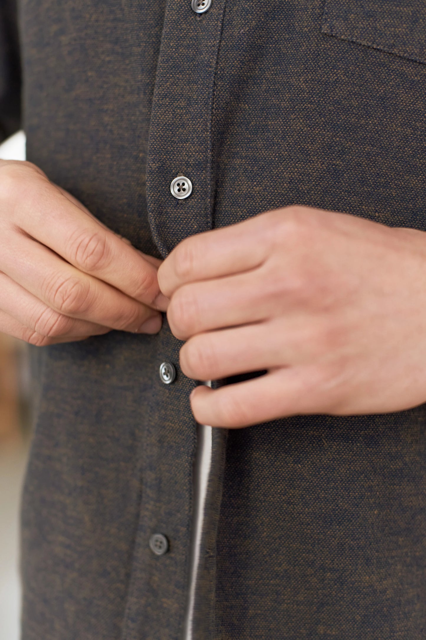 ABOUT COMPANIONS || SIMON SHIRT FLANNEL MEL CAMEL