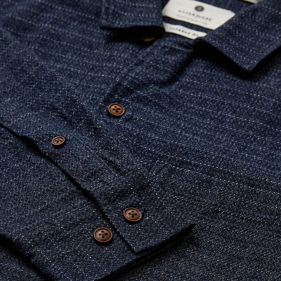 ANERKJENDT || AKKURT DENIM JACQUARD MEDIUM BLUE