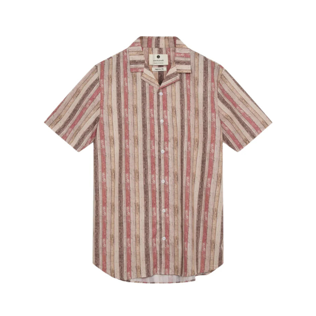 ANERKJENDT || AKLEO S/S POPLIN AOP SHIRT