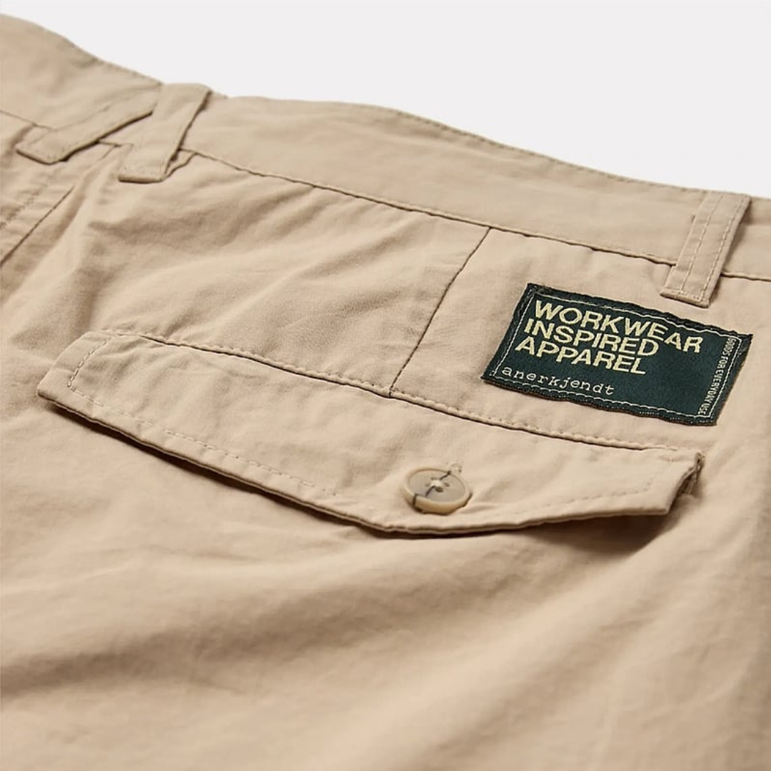 ANERKJENDT || AKJAN COTTON POPLIN SHORTS INCENSE