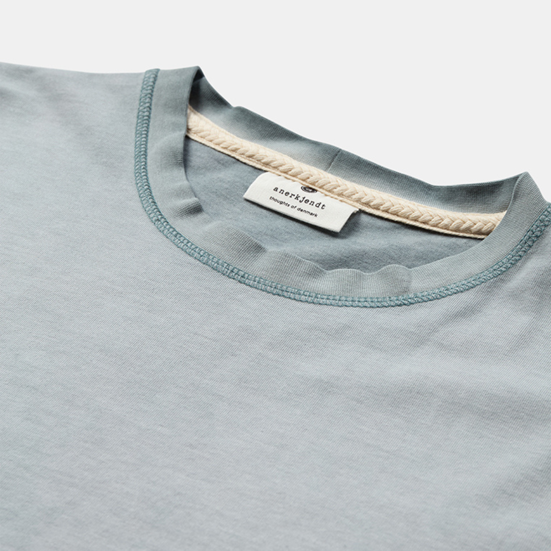 ANERKJENDT || AKVILLADS WASHED TEE LIGHT BLUE