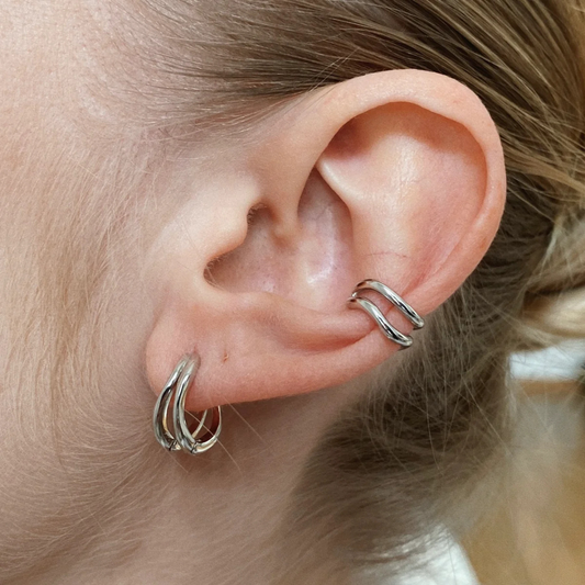 BRANDLINGER || OHRRINGE SALZBURG SILBER