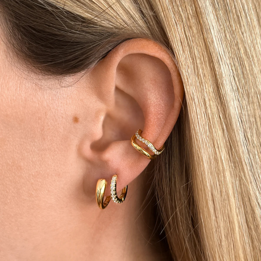 BRANDLINGER || OHRRINGE TAORMINA (KLEIN) GOLD