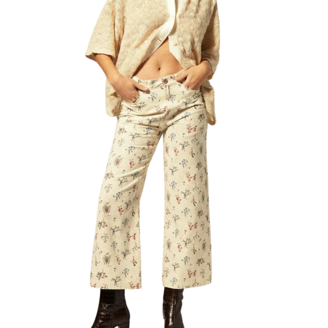 BRIXTON || MARGO CROPPED 5 POCKET PANT WHITECAP