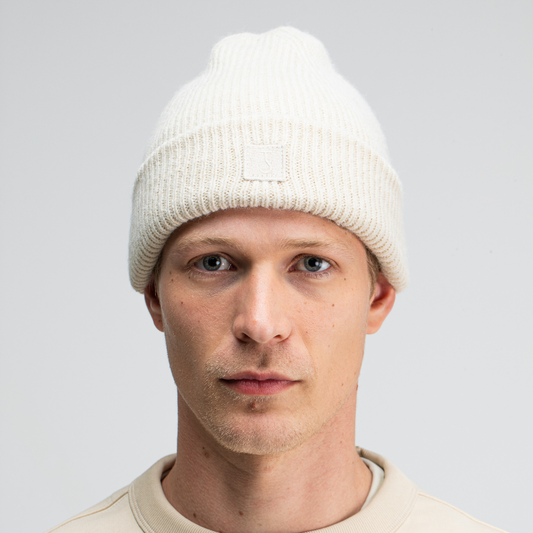 BUTCHER OF BLUE || ARMY WOOL HOOK BEANIE BEIGE GREY