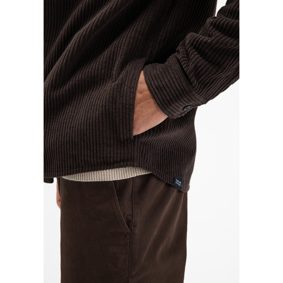BUTCHER OF BLUE || MEN COLBY CORD OVERSHIRT TOPAZ BROWN