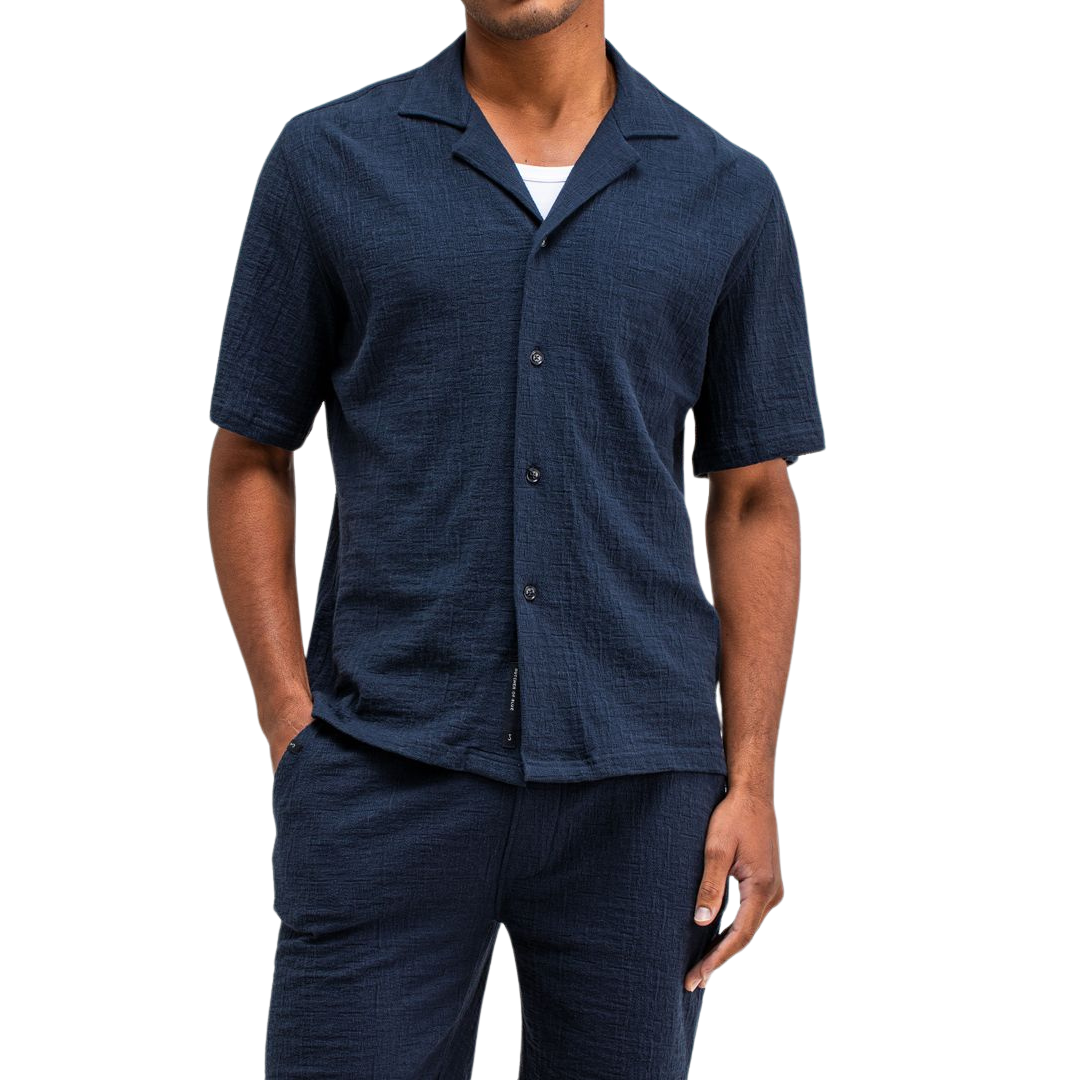 BUTCHER OF BLUE || RIPLEY STRUCTURE SHIRT ALASKA BLUE