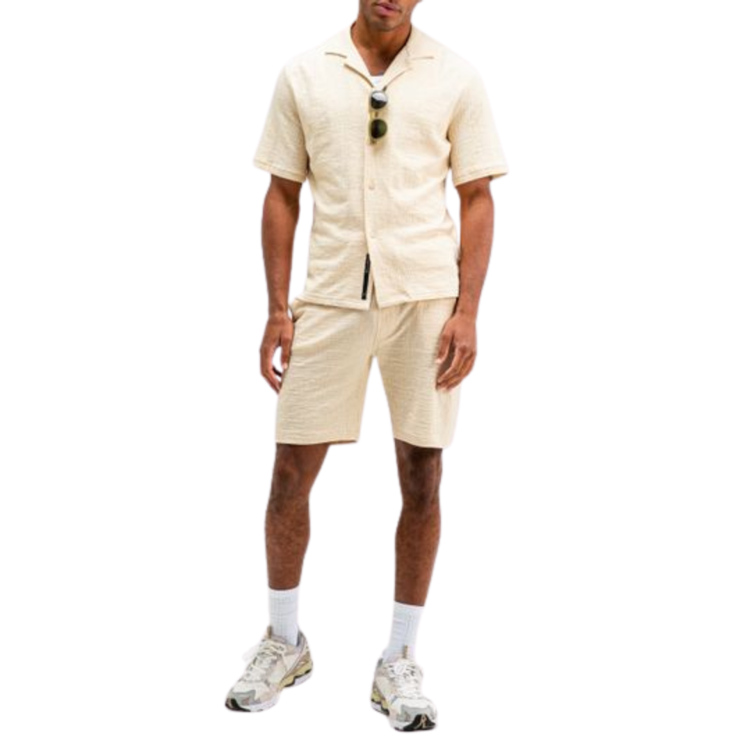 BUTCHER OF BLUE || RIPLEY STRUCTURE SHIRT BEIGE GREY