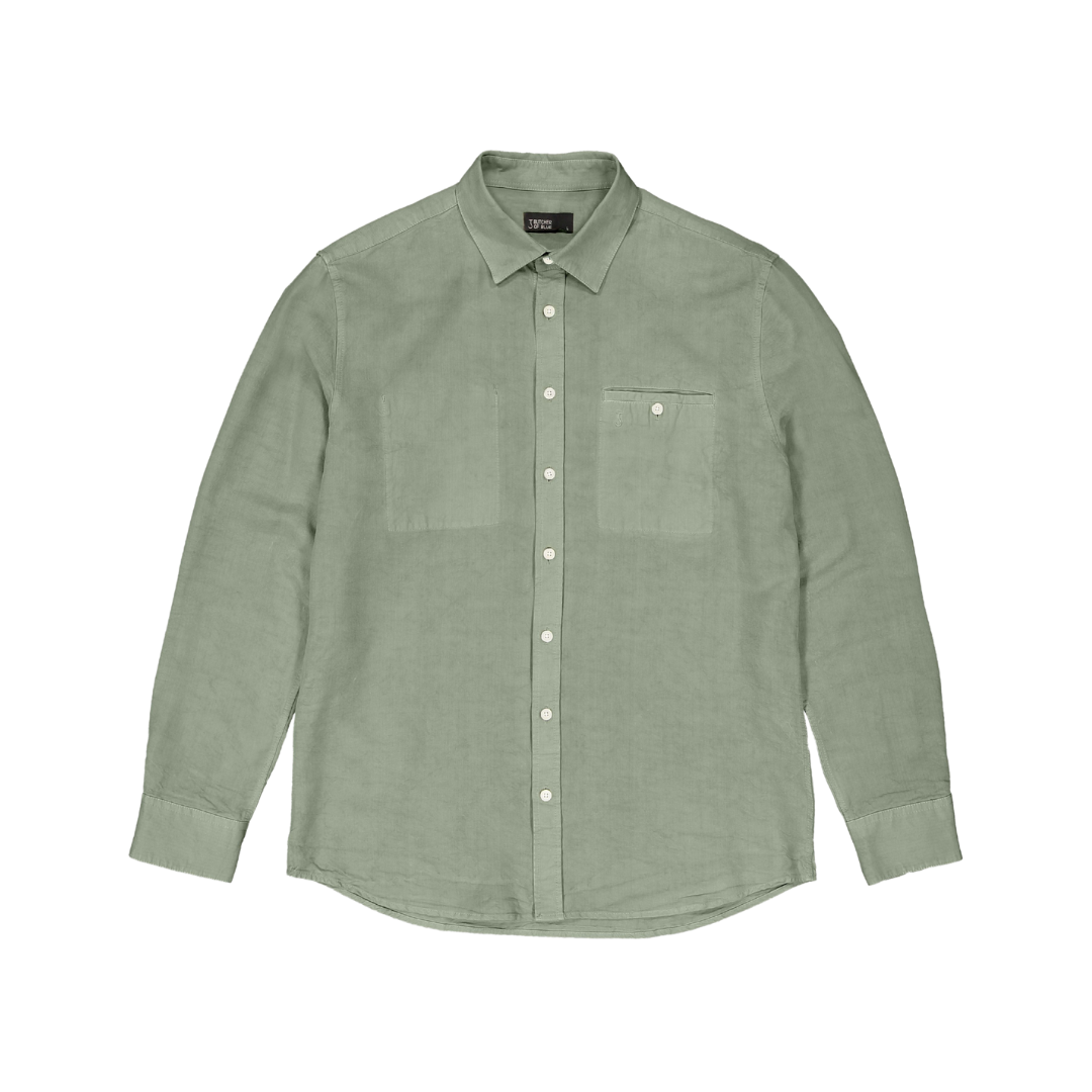 BUTCHER OF BLUE || DIEPPE MK. TENCEL SHIRT JADE GREEN