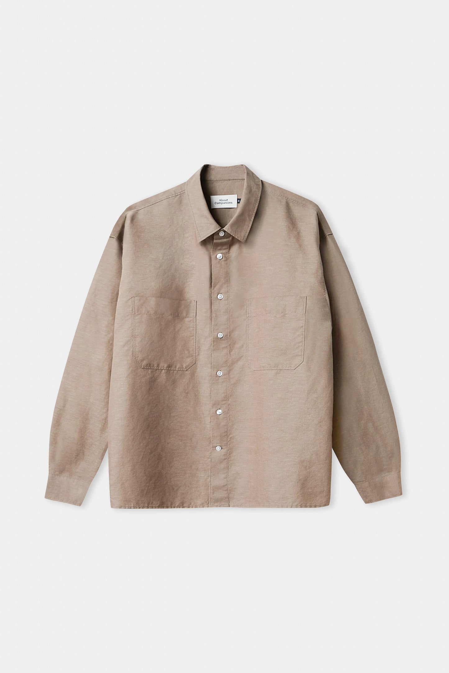 ABOUT COMPANIONS || DARIO SHIRT LINEN WALNUT