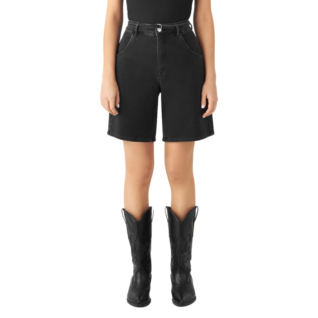 DAWN || BLINKY SOFT DENIM SHORTS FADED BLACK
