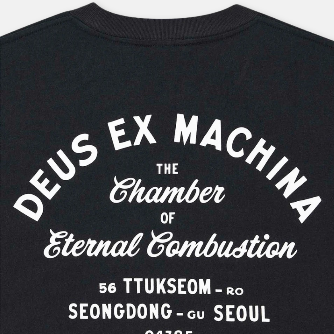 DEUS EX MACHINA || SEOUL SIGN TEE BLACK