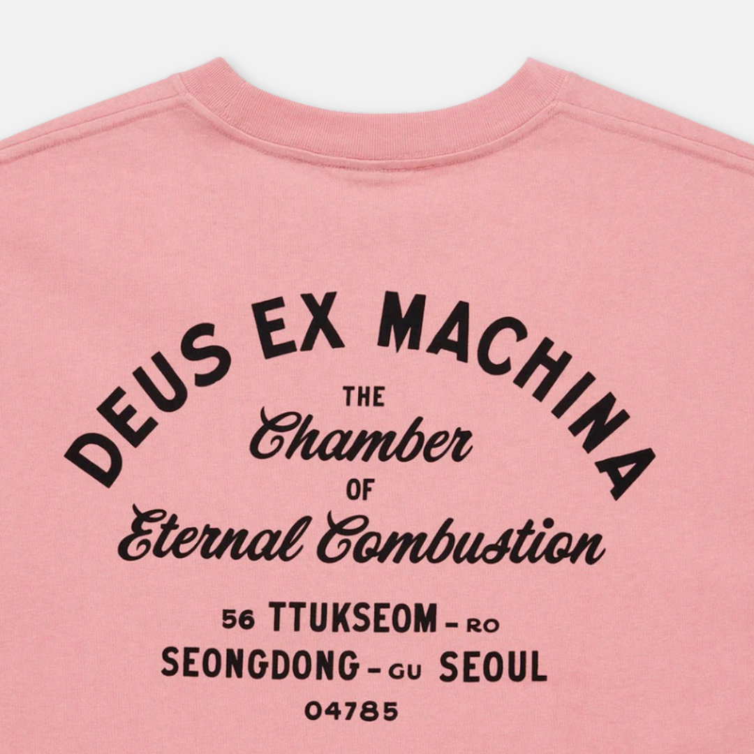 DEUS EX MACHINA || SEUL SIGN TEE LOBSTER BISQUE PINK