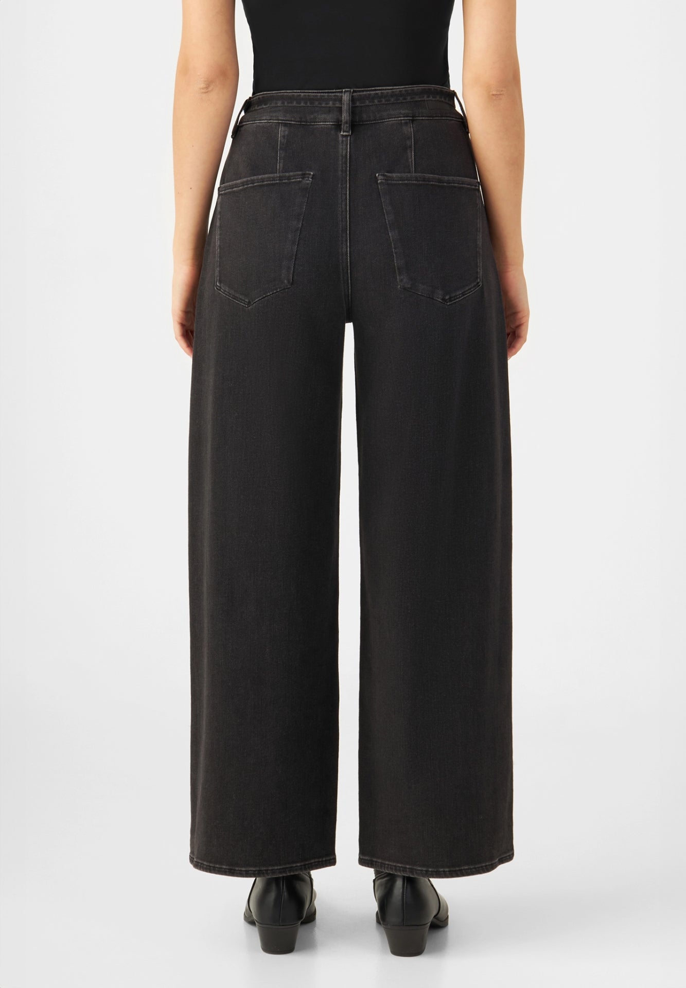 DAWN || BLINK WIDE BARREL SOFT DENIM BLACK DENIM