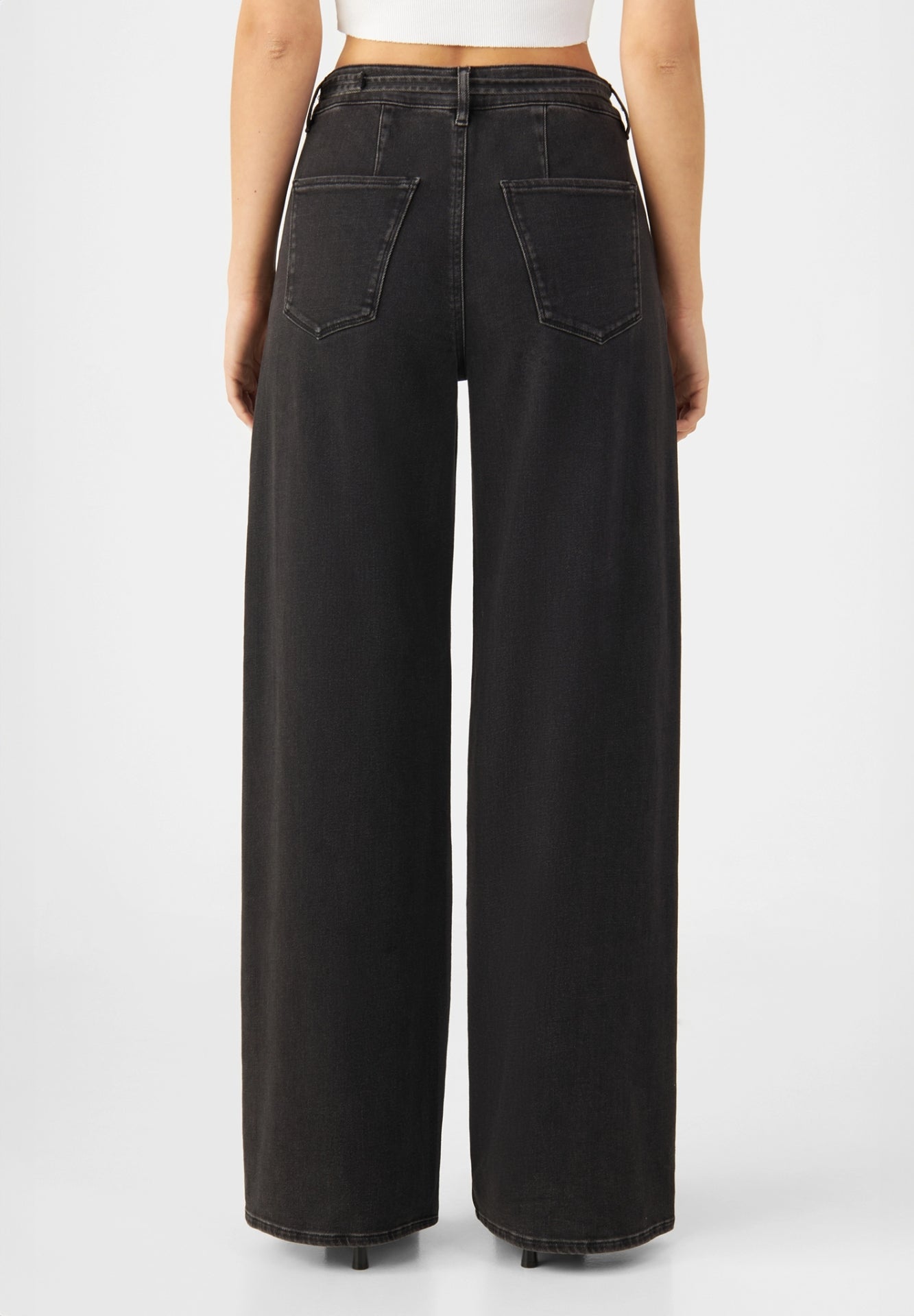 DAWN || BLINK WIDE BARREL SOFT DENIM BLACK DENIM