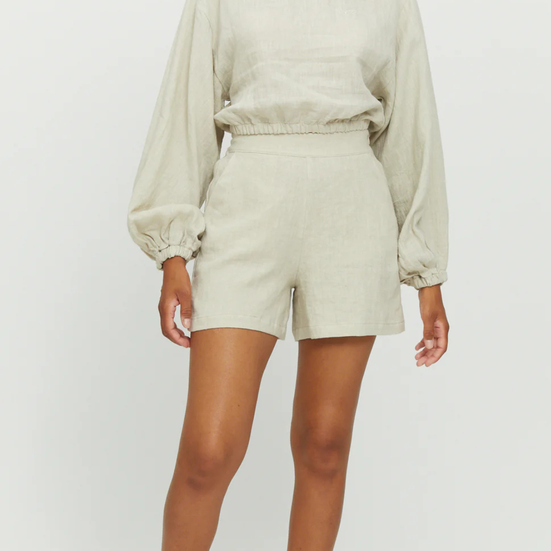 MAZINE || PINKI SHORTS EGGSHELL