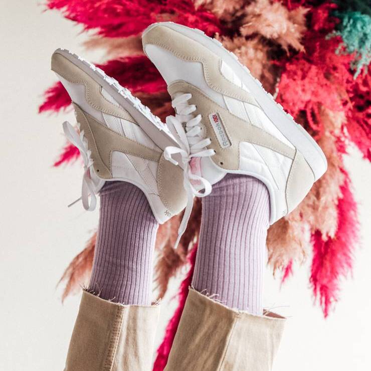 DILLYSOCKS || RIBBED LAVENDER LILAC