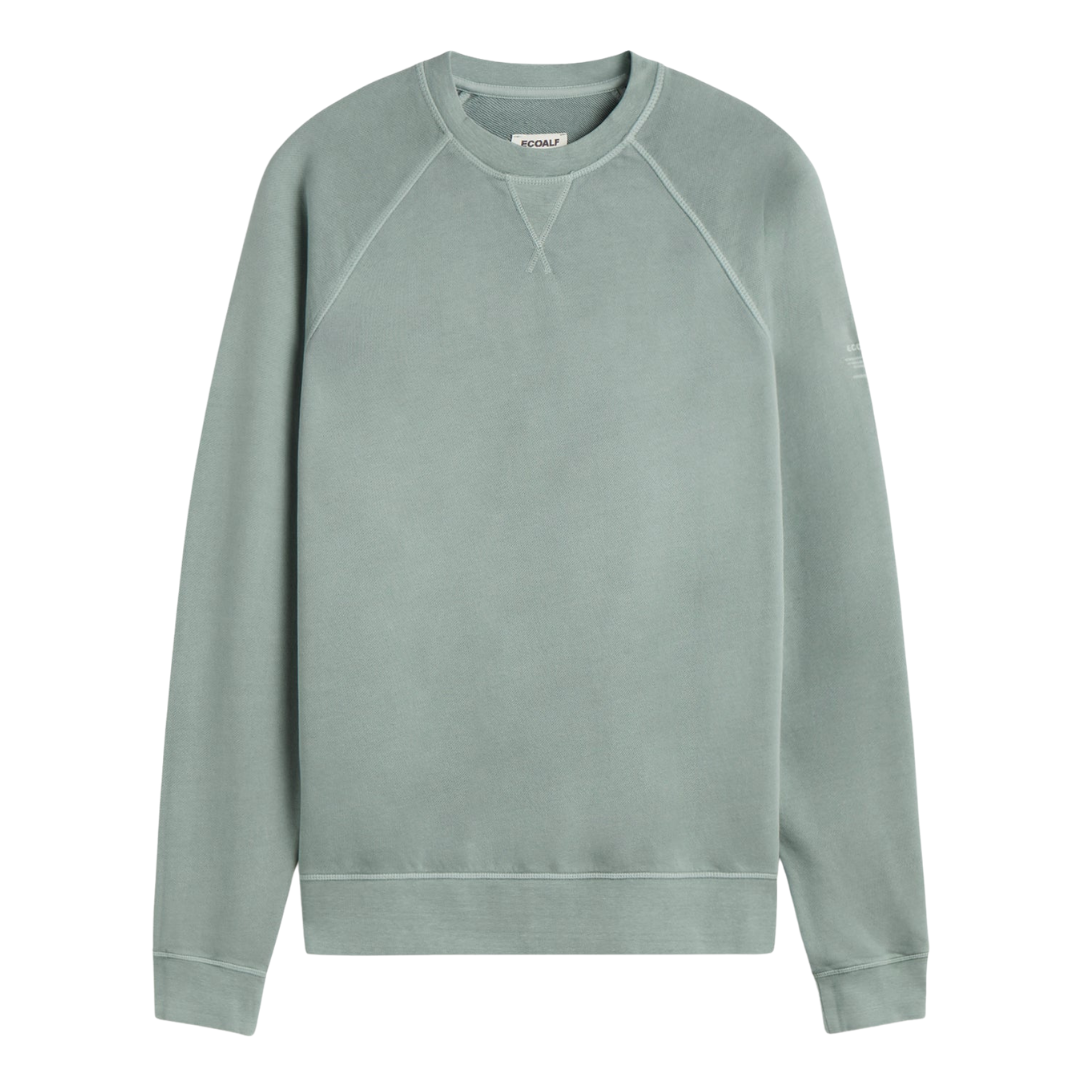 ECOALF || BERJAALF SWEATSHIRT MAN WASHED GREEN