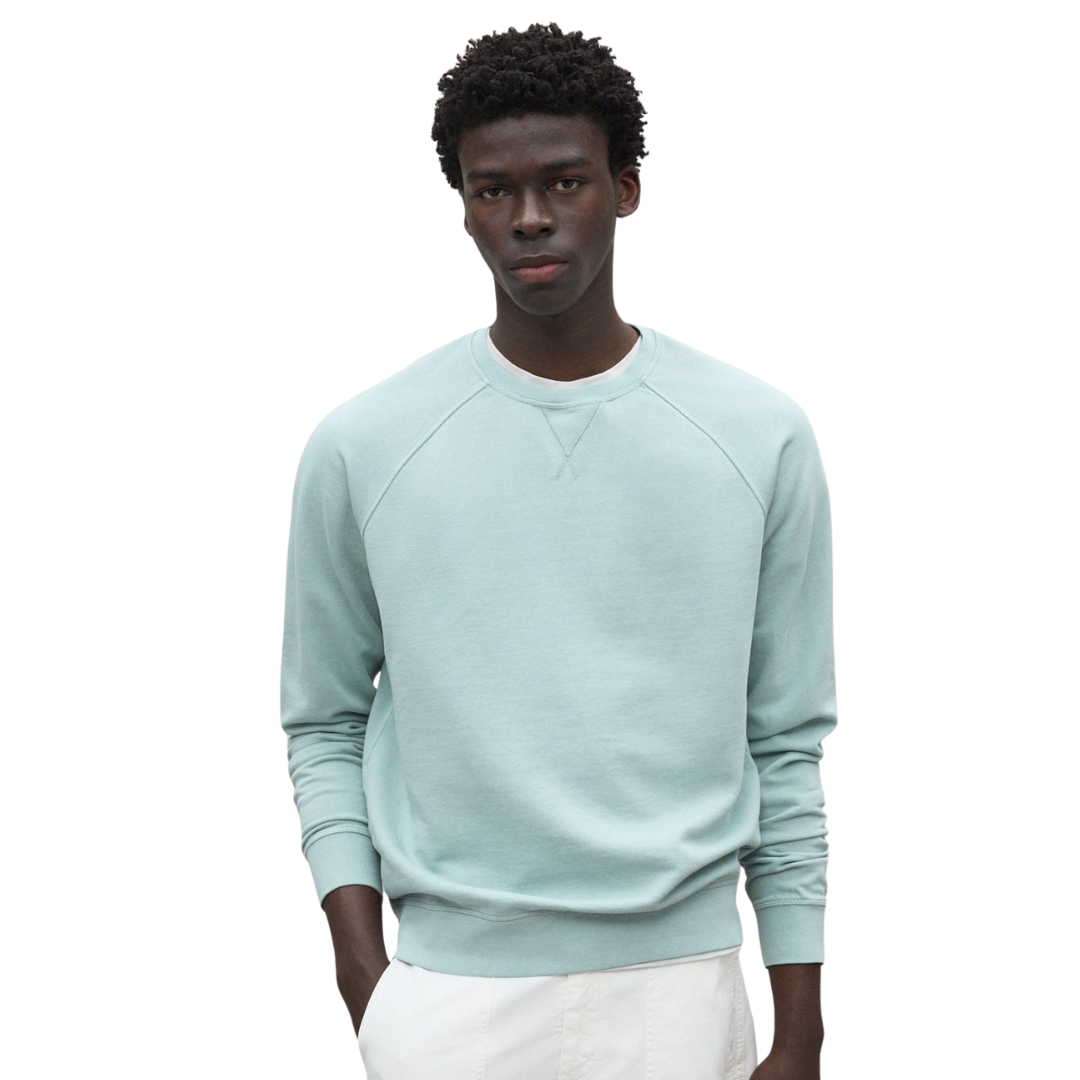 ECOALF || BERJAALF SWEATSHIRT MAN WASHED GREEN