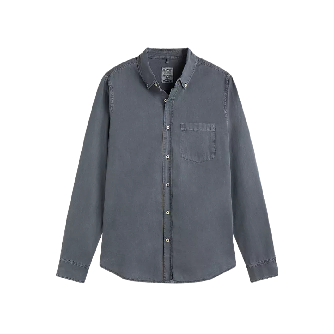 ECOALF || CARLOSALF SHIRT MAN GREY BLUE