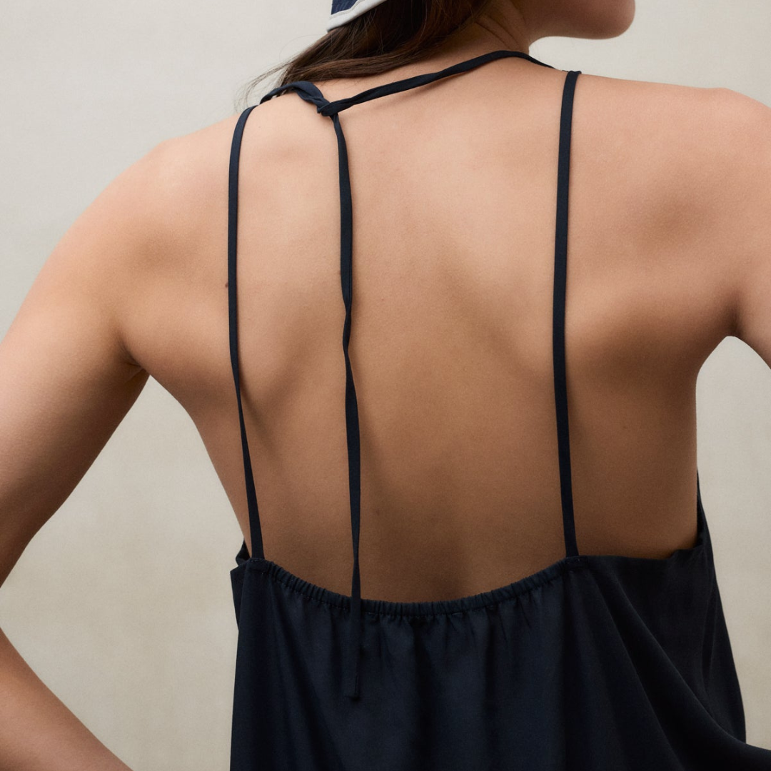 ECOALF || CROME DRESS WOMAN DARK NAVY