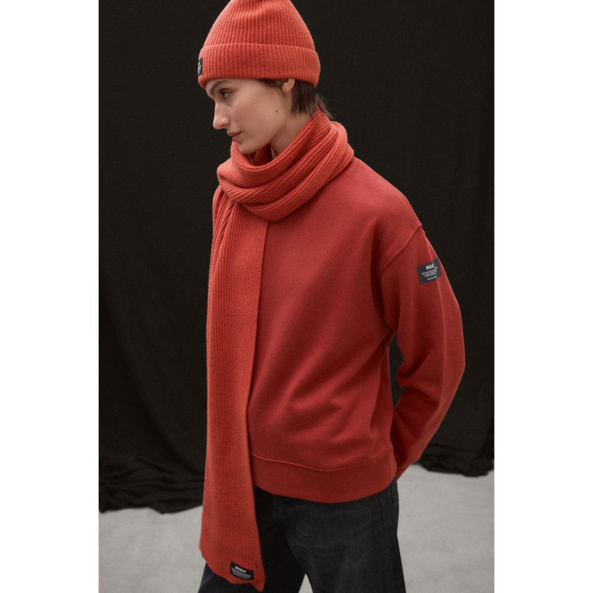 ECOALF || GODOY SWEATSHIRT WOMAN DARK ORANGE