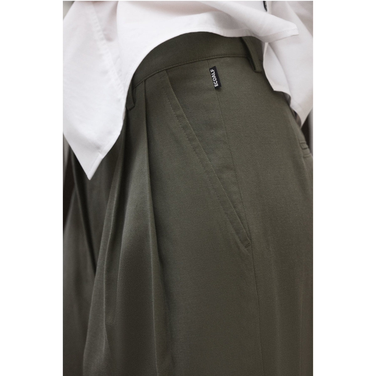 ECOALF || MIEL TEN COT PANTS WOMAN CHARCOAL KHAKI
