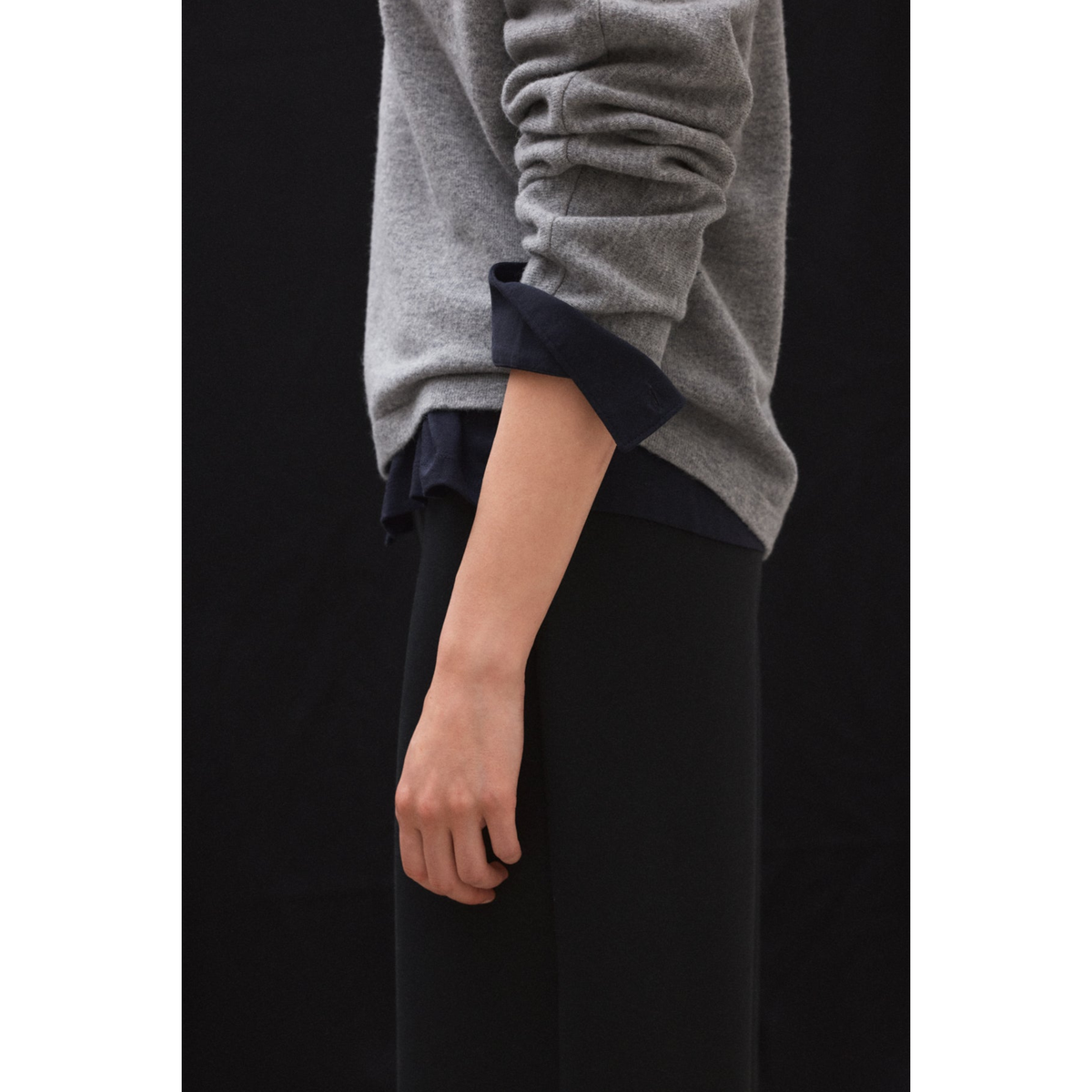 ECOALF || YEBES KNIT WOMAN MEDIUM GREY MELANGE