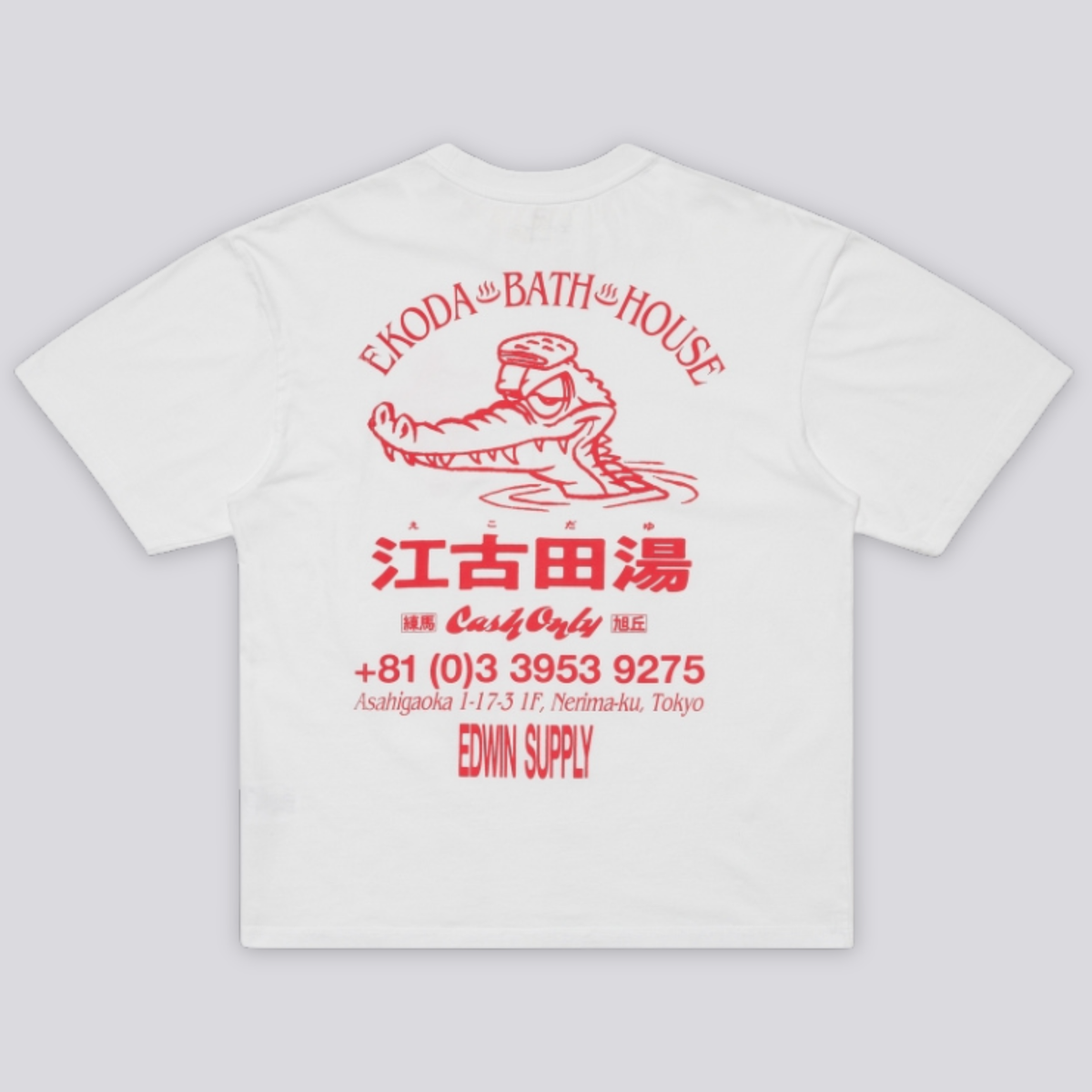 EDWIN || EKODA BATH HOUSE T-SHIRT WHITE