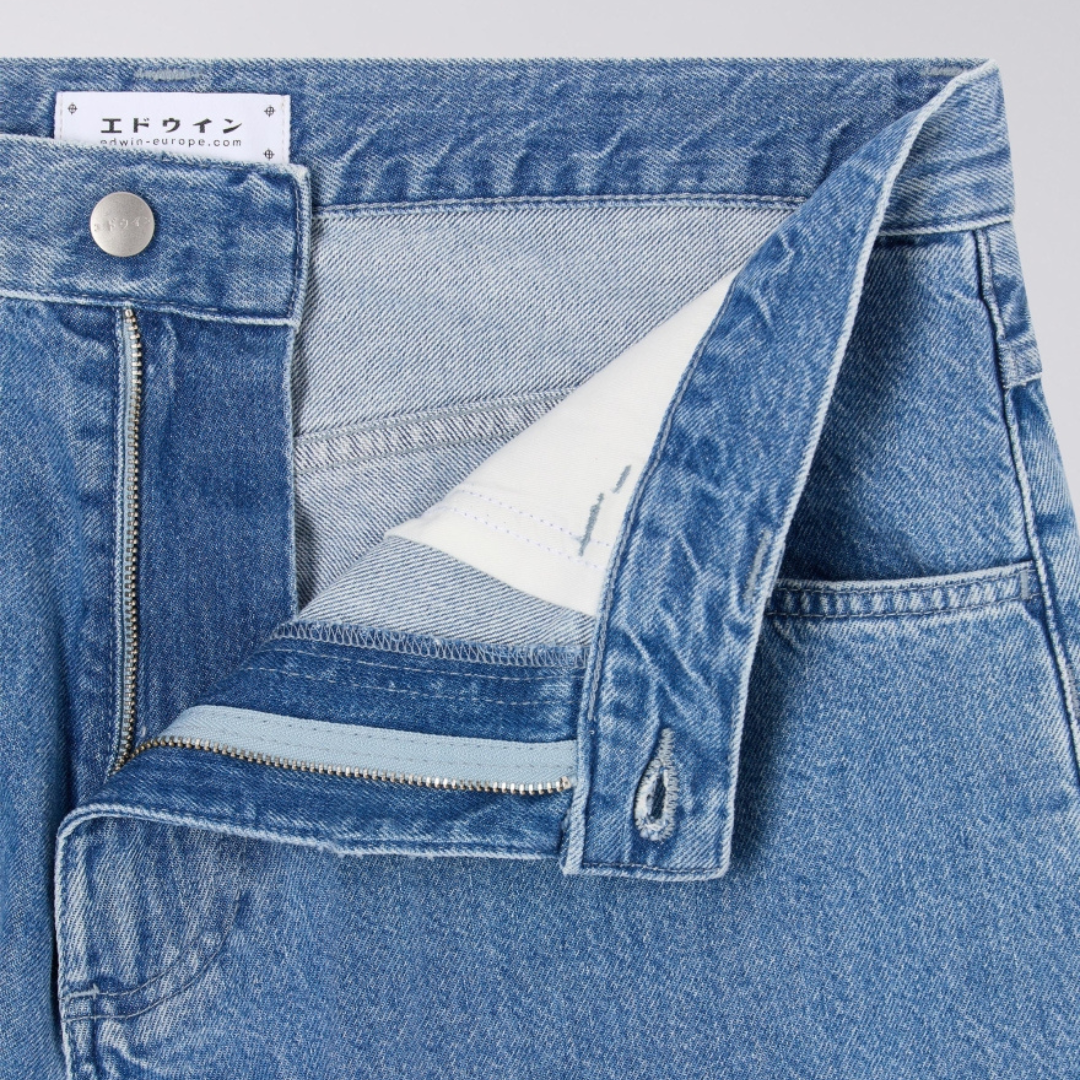 EDWIN || WORKER SHORTS LIGHT STONE WASHED