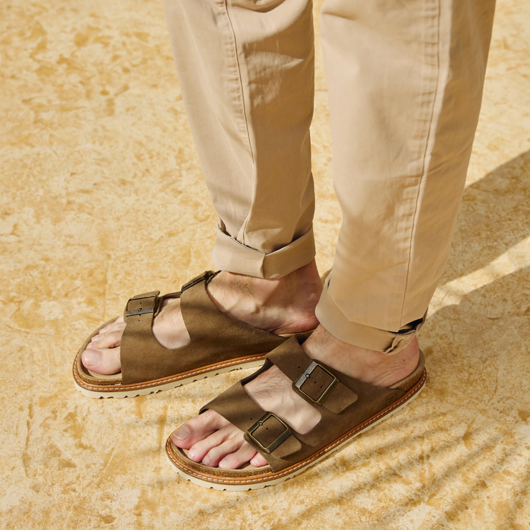 ESPADRIJ || AMI VELOUR WELD MEN MARRON