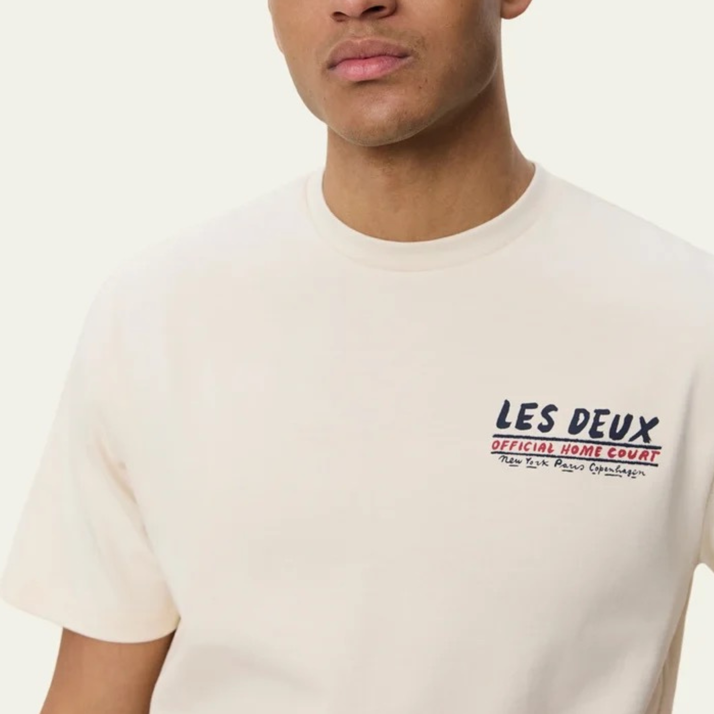 LES DEUX || RECORD T-SHIRT IVORY