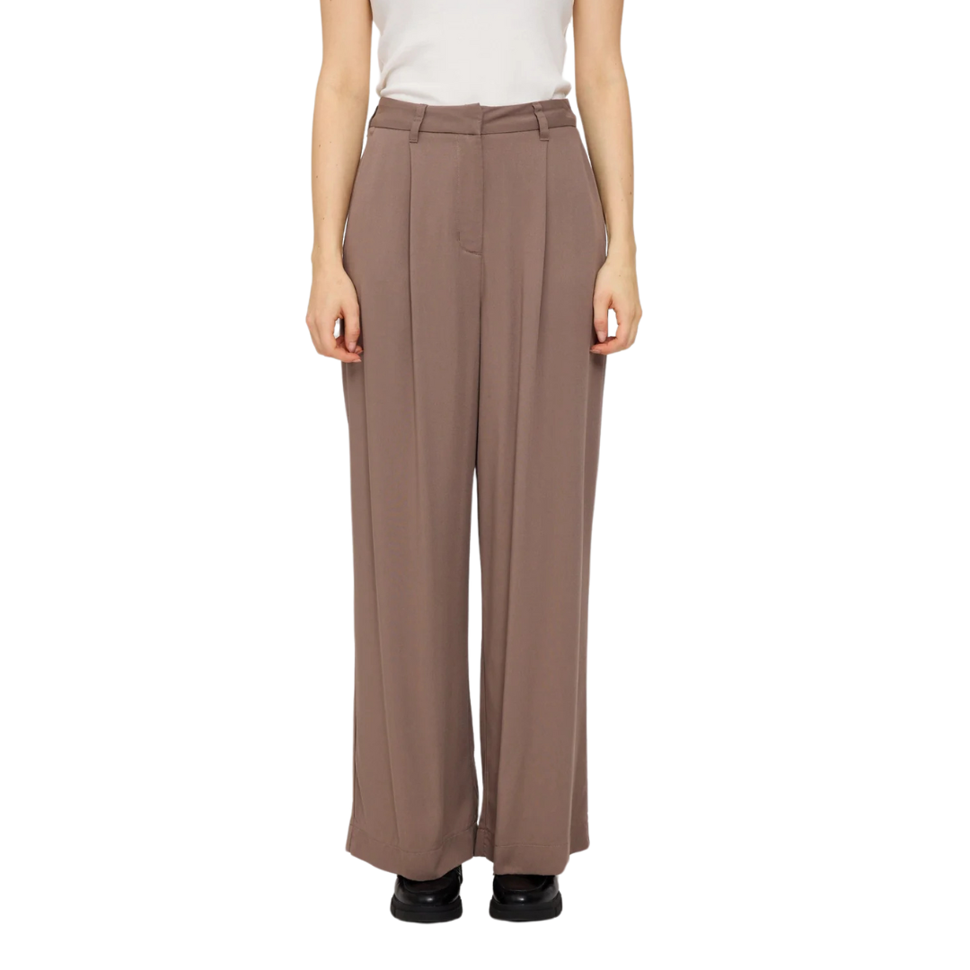 MAZINE II PLEATED PANTS GREY BROWN