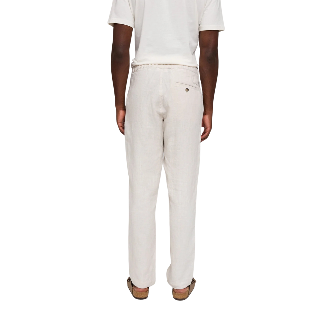 MAZINE II REGULAR LINEN PANTS MOON