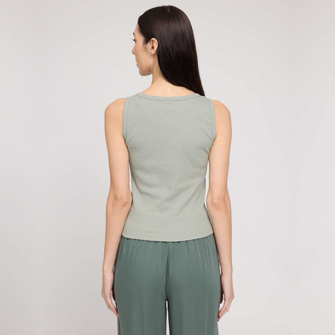 MAZINE || WOMANS BASIC TANKTOP EUCALYPTUS