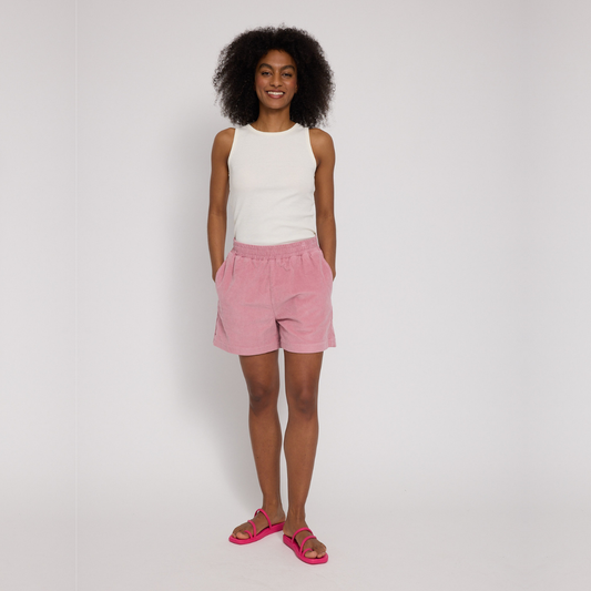 MAZINE || WOMANS CORDUROY SHORTS BLUSH PINK