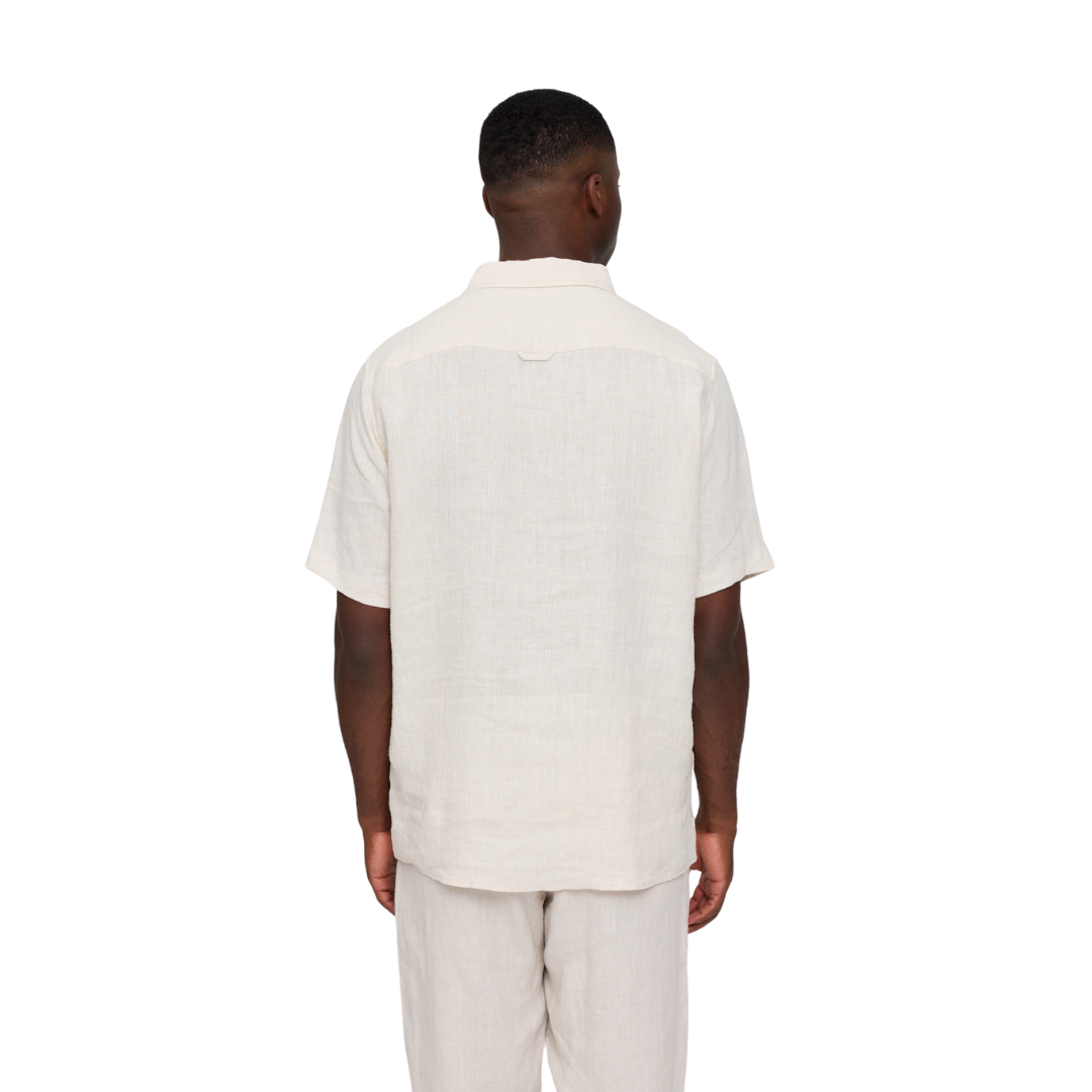 MAZINE || SHORTSLEEVE LINEN SHIRT MOON