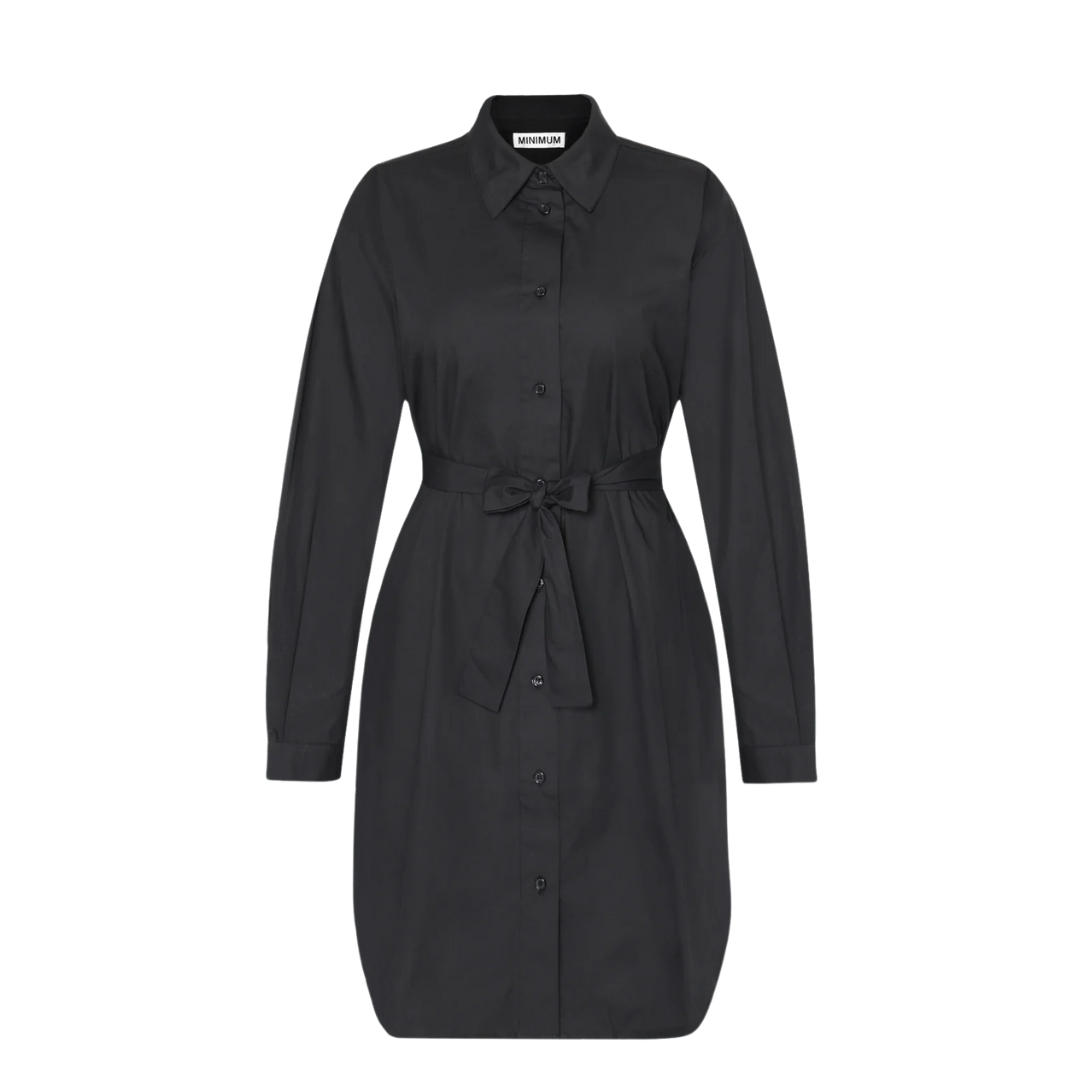 MINIMUM II HANNAH SHIRT-DRESS BLACK