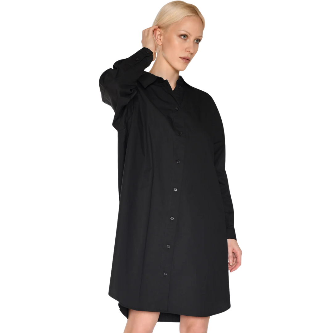 MINIMUM II HANNAH SHIRT-DRESS BLACK