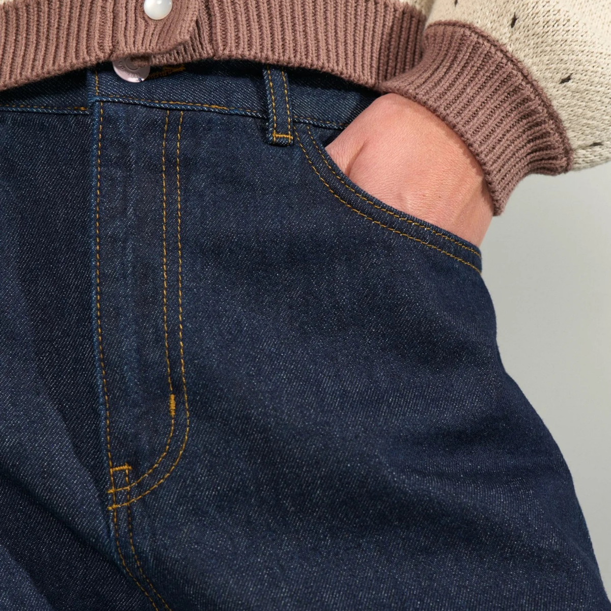 NÜMPH || NUAMSTERDAM HR BARREL JEANS DARK BLUE DENIM