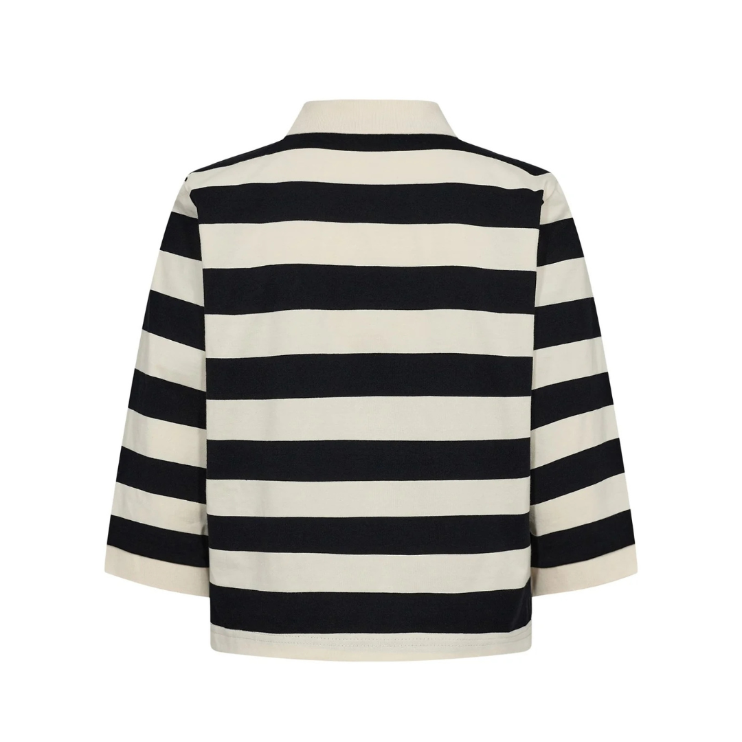 NÜMPH || NUVINDY POLO PULLOVER CAVIAR