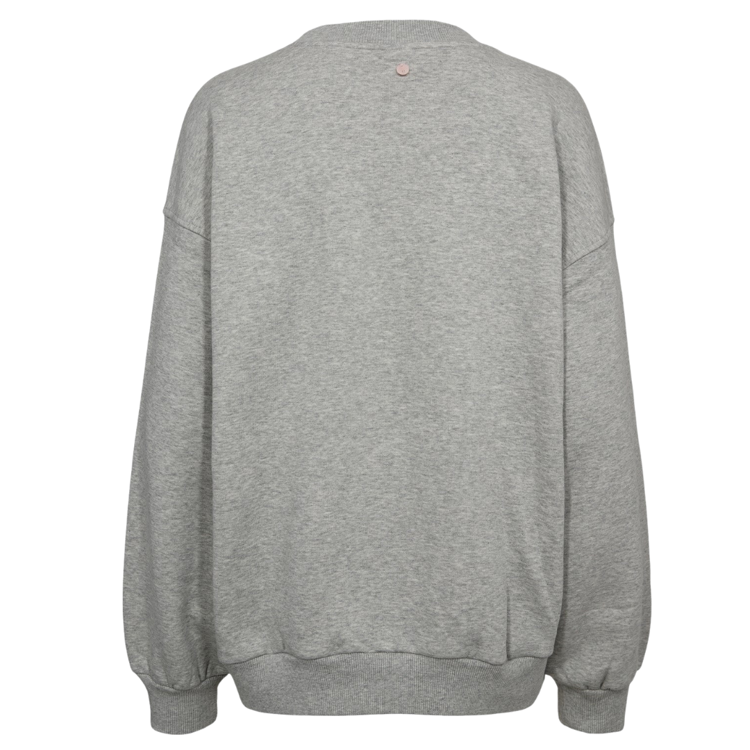 NÜMPH || NUBISSA OVERSIZE SWEAT LIGHT GREY MEL